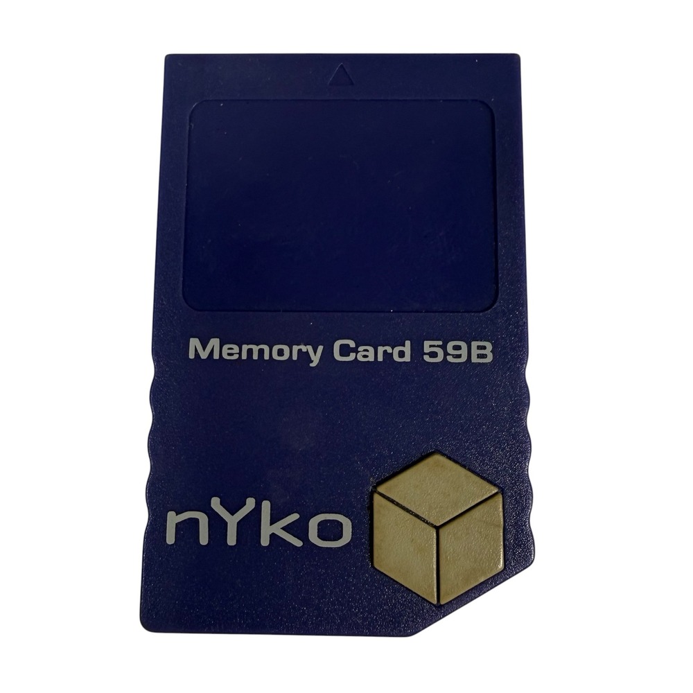 Nyko 59B Memory Card Purple GameCube‎ Storage Accessory Save Data Untested
